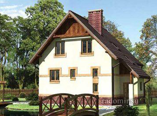 Одноэтажный дом с мансардой, без подвала - {{ project.code }